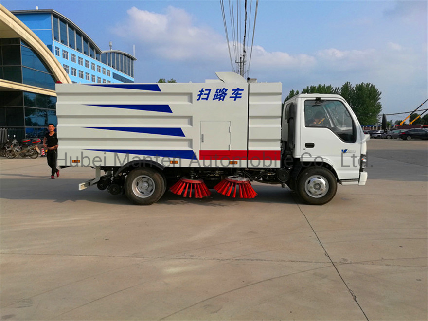 Isuzu 4cbm Water Tank 5cbm Garbage Tank High Pressure Road Washing Truck Isuzu 130HP Euro 5 Road Sweeper Truck