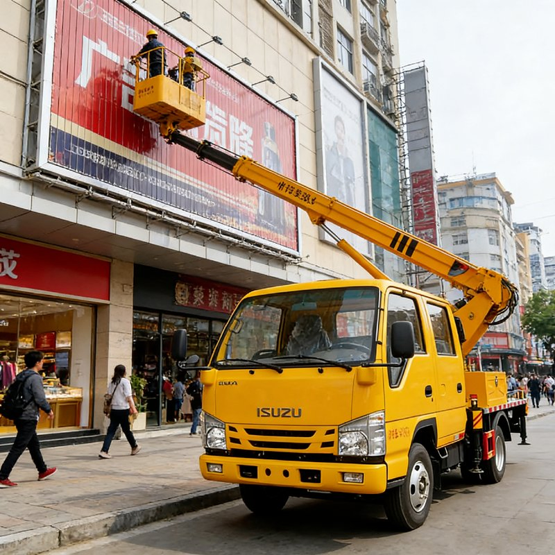 Best-Selling I-Suzu Aerial Work Truck with 33m Platform Diesel Manual Transmission Manufacturer Low Price New Condition