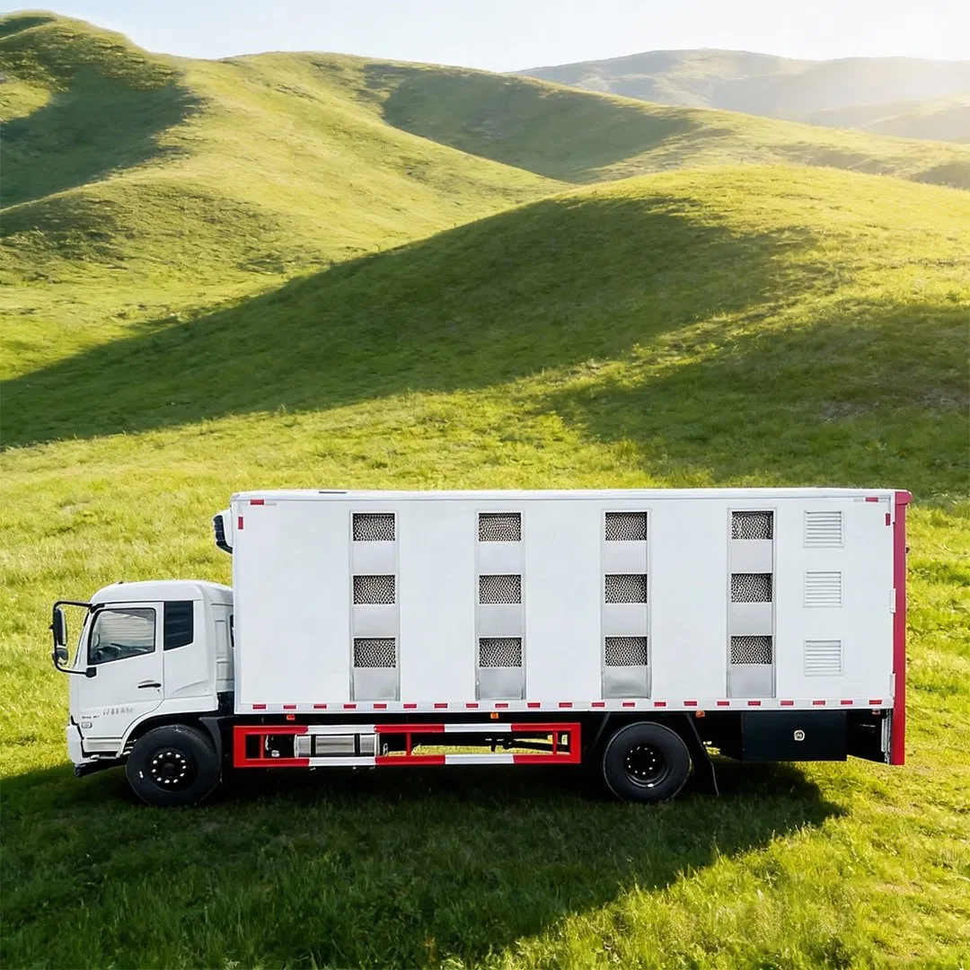 Multi Layer Double Deck 3 Three Floors Delivery Fresh Poultry Farm Livestock Breeding Special Day Old Chick Chicken Pig Cattle All Animal Transport Truck