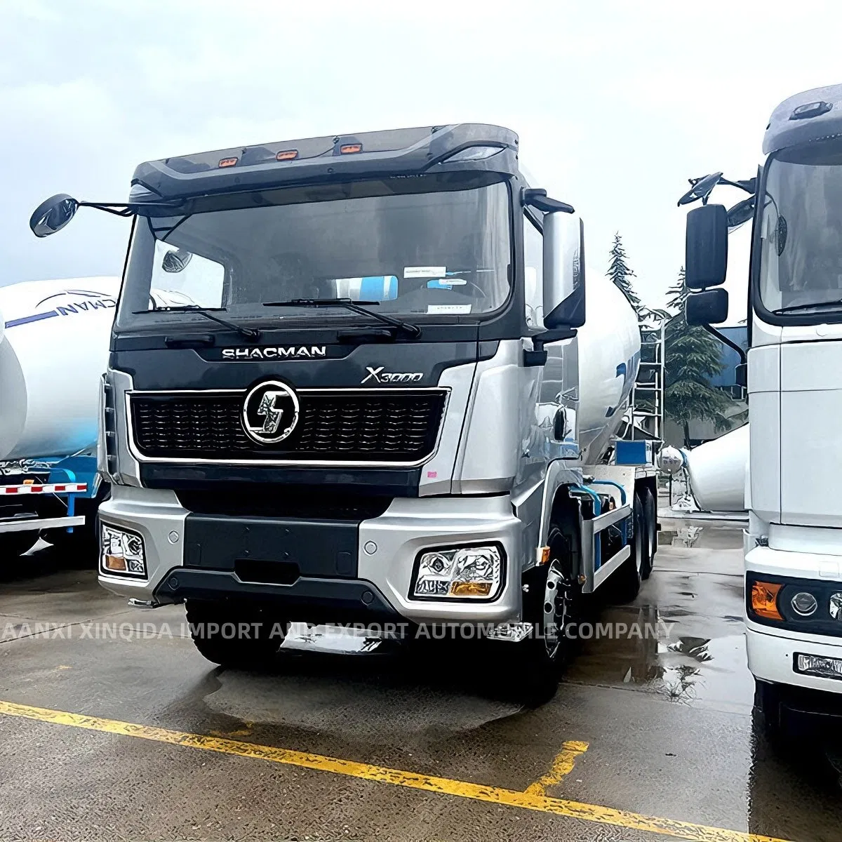 New Used Concrete Mixer Truck X3000 Sinotruck 6X4 6m³ 8m³ 12m³ Diesel Mobile Cement Pump Euro V Tractor Mixing Dump Tipper Cargo Box Lorry Mining Dumper Truck