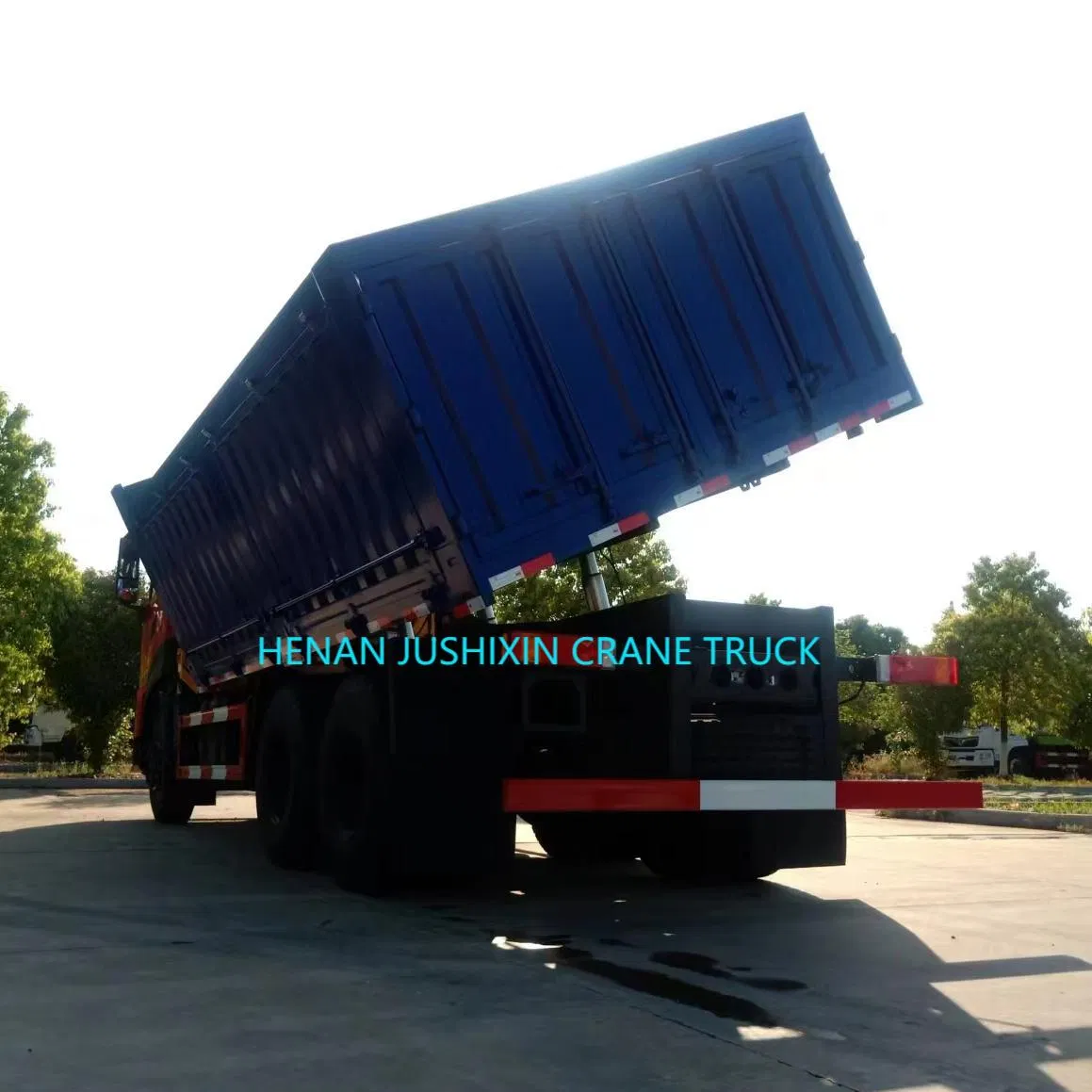 Shacman Dongfeng Foton Sinotruk HOWO Lorry Cargo Rough Terrain Heavy Duty Folding Hydraulic Telescopic Knuckle Boom Arm Mobile Crane Truck with Dump Function