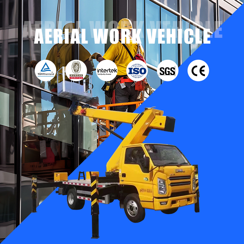 21m Bucket Hydrulic Lift Working Ladder Lifting Pickup Crane Cherry Picker Manlift Pallet Work Transport Aerial Platform Mounted Truck High-Altitude Operation