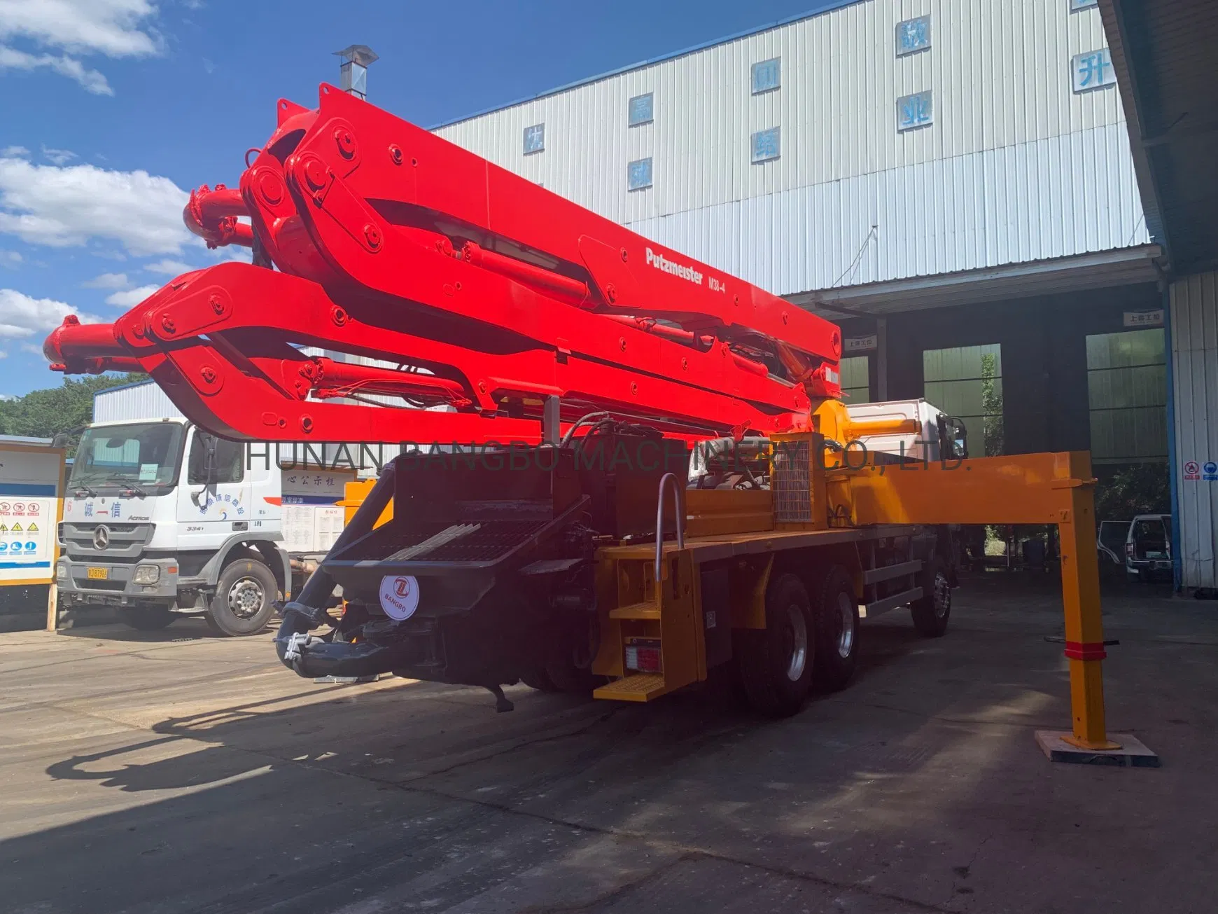 Remanufactures 38m Putzmeister Used Second Hand Beton Pumping Veichel Concrete Boom Pump Truck