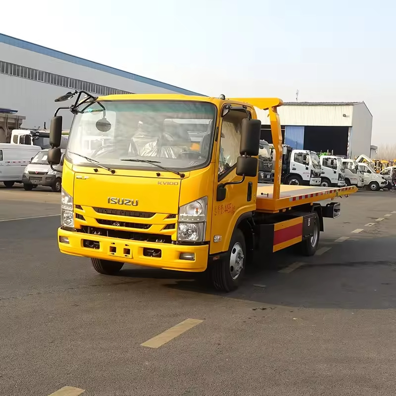 1suzu Elf Kv100 Flatbed Wrecker Tow Truck 4X2 Roadside Assistance Wrecker for Sale