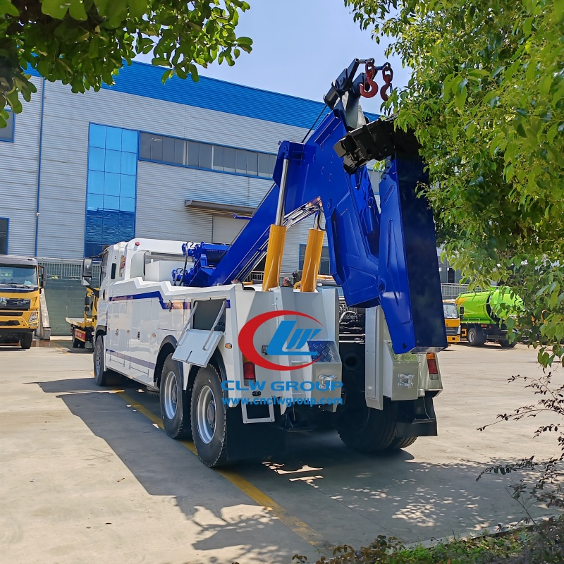 Isuzu 6X4 Heavy Duty Transport 25 Ton Roadside Street Rescue Breakdown Emergency Towing Crane Wrecker Tow Truck