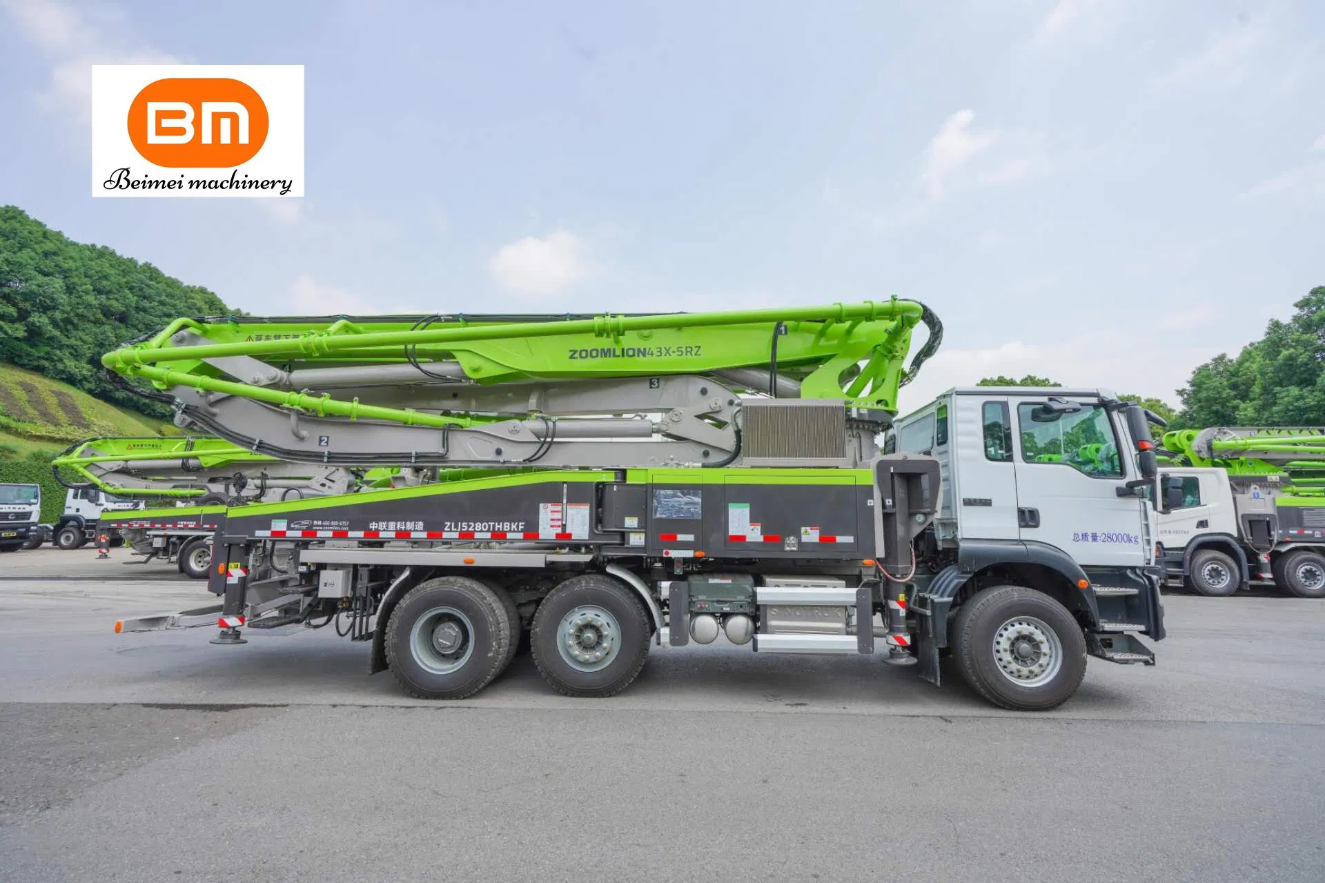 Brand New Zooomlion 43m on Sittrak Concrete Pump Truck Construction