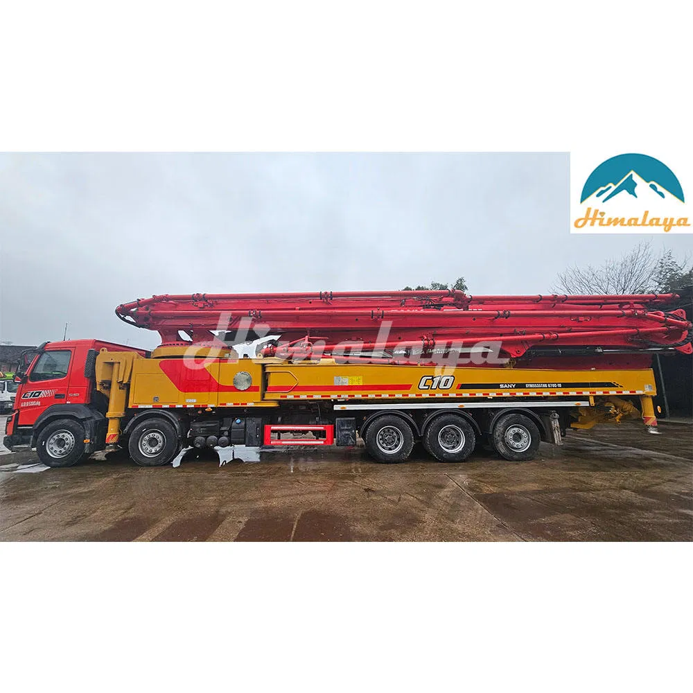 Used Volvo 5 Bridges Concrete Pump with 67m Boom Truck for Sales