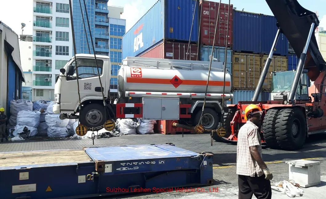 Fuel Tanker Truck Side View