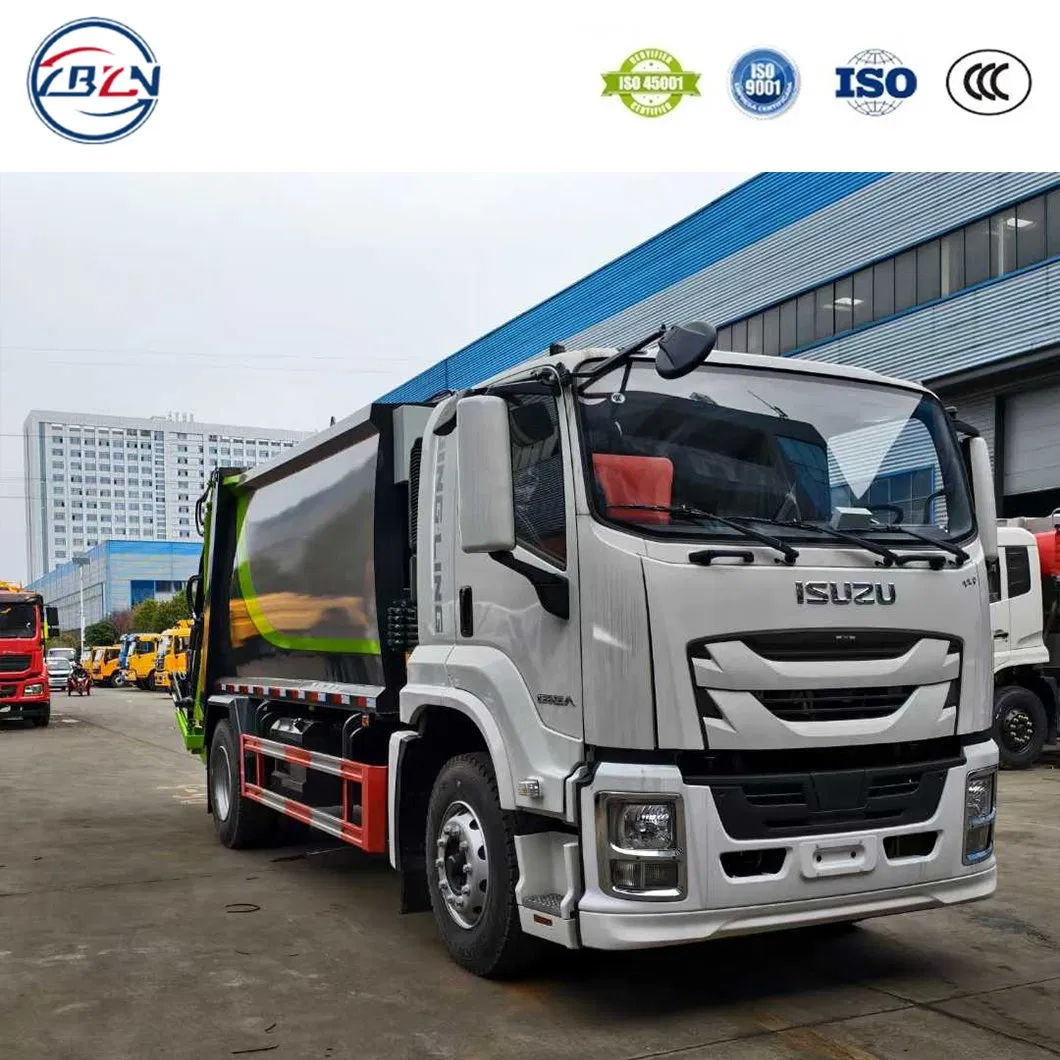 Hot Selling I Suzu Giga LHD Rhd 4X2 12cbm 14m3 Rubbish Garbage Compactor Truck/ Waste Compactor Truck for Street Garbage Collection