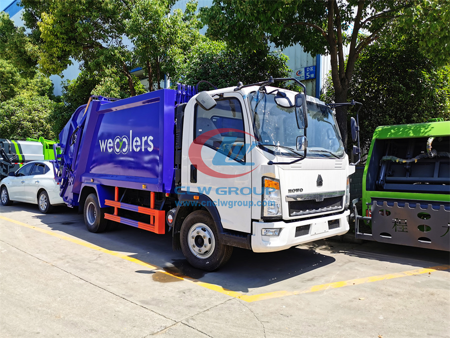 Sinotruk HOWO 5m3 6m3 Garbage Compactor Truck