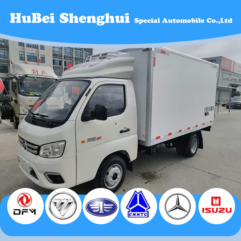 Foton 4X2 1 -2 Ton Small Mini Refrigerator Truck Refrigerated Truck for Sale