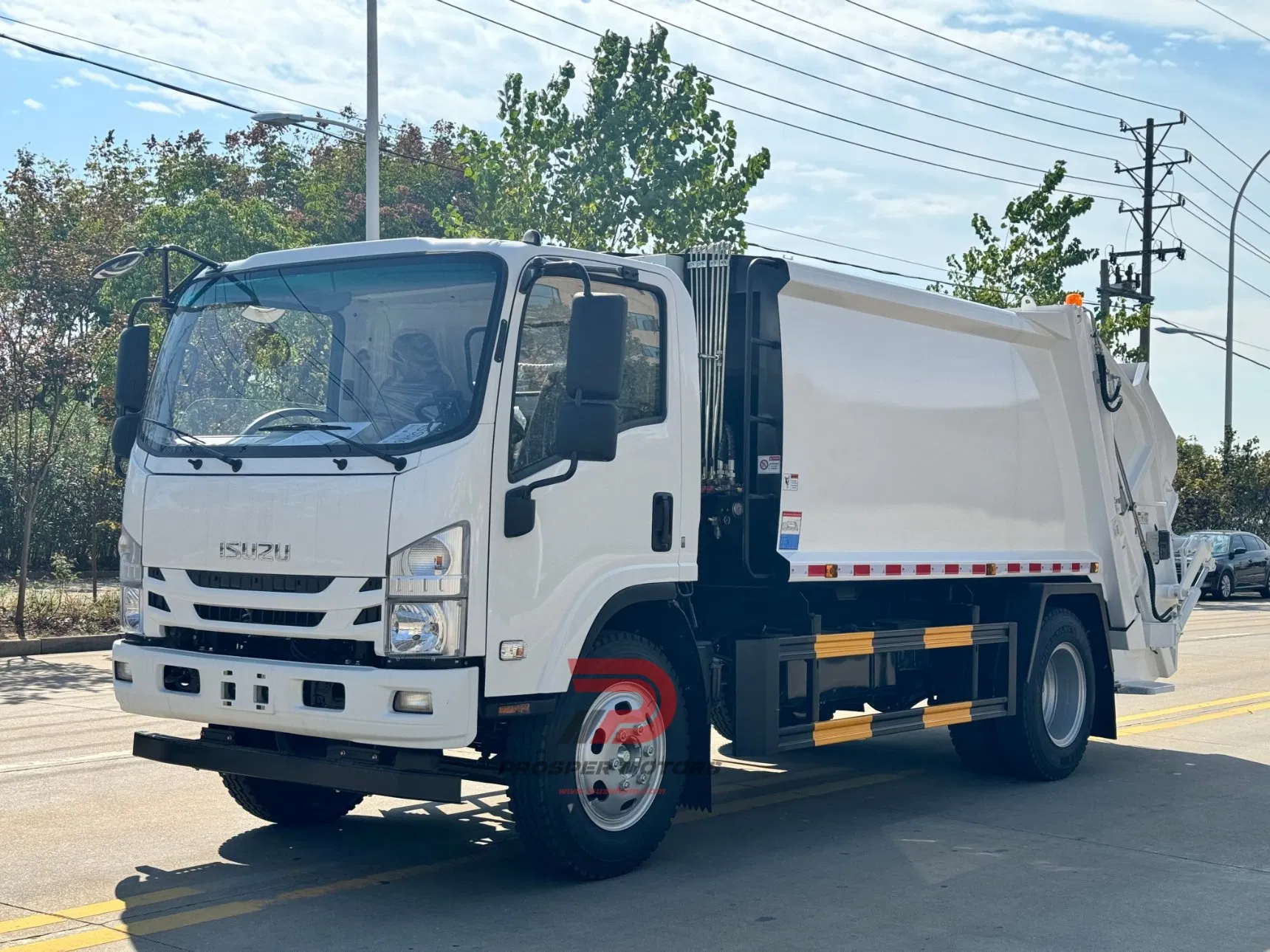 China Municipal Waste Collection Management Compressed Garbage Truck Isuzu Npr Nps 5 6 8 10 Cbm 6ton 6m3 Compactor Garbage Truck for Sale