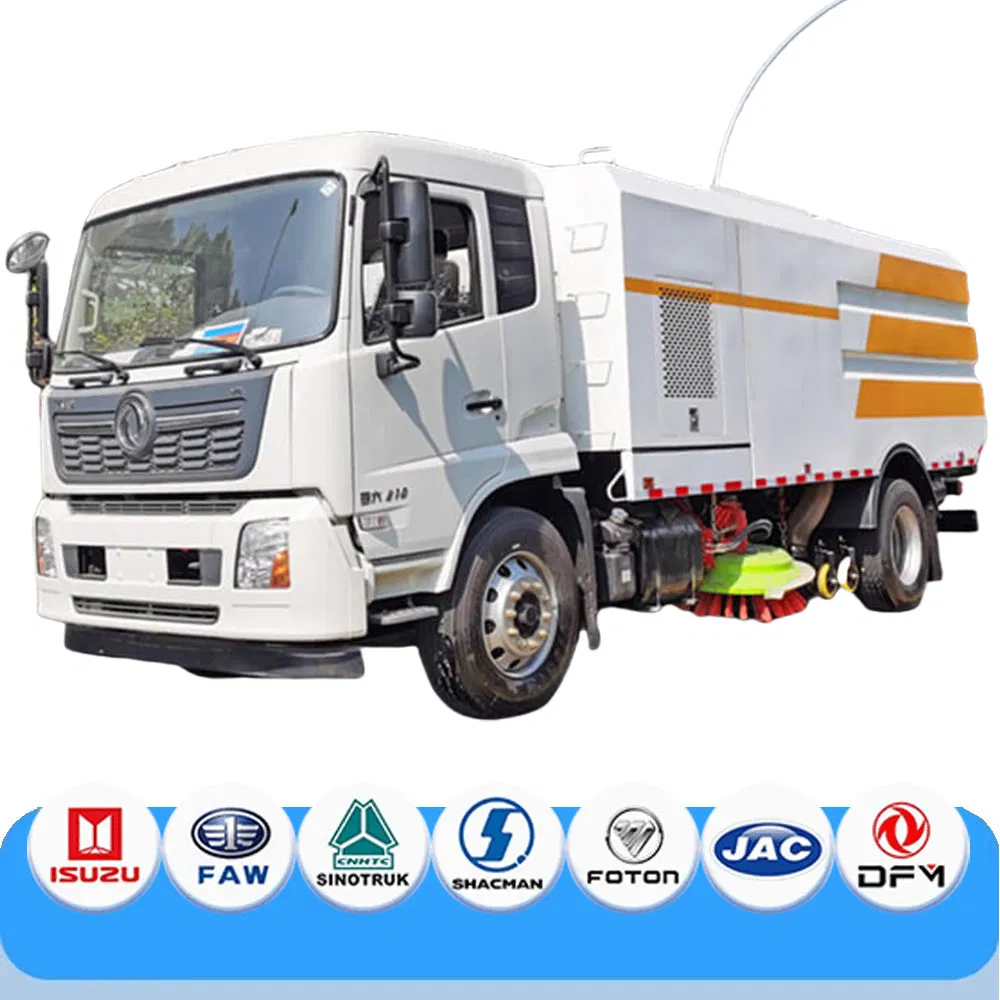 Multi-Function 5 Ton Dongfeng Road Sweeper Truck 6 Wheel 190HP for Municipal Cleaning Street Sweeper Truck