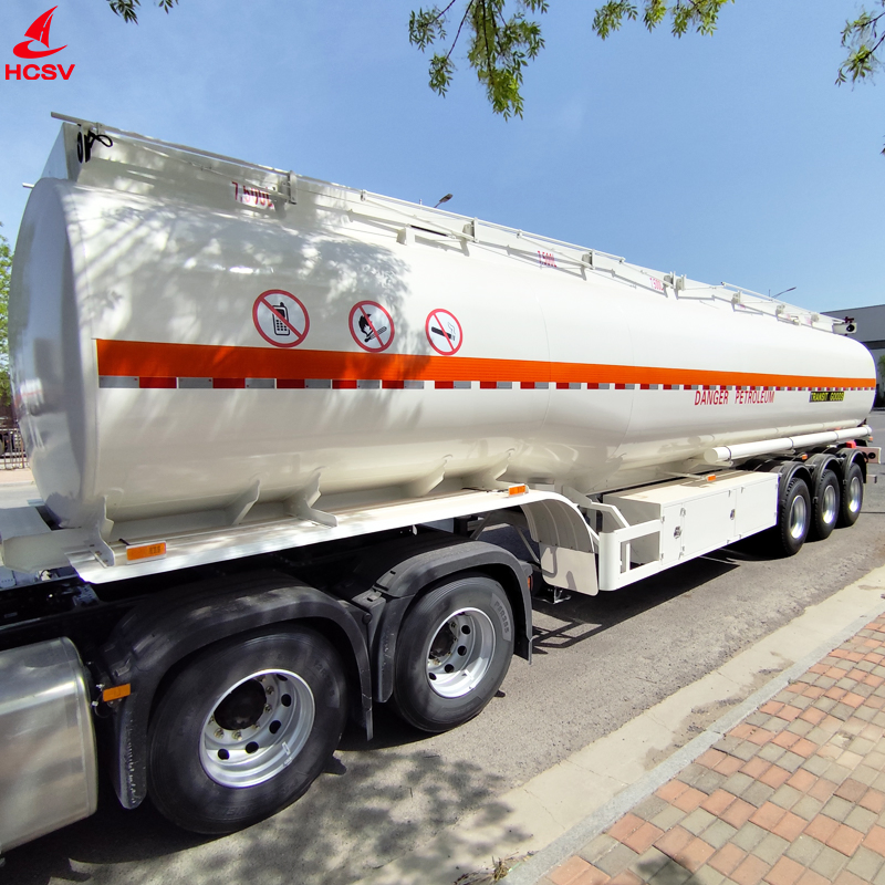 Four Axle Heavy-Duty Carbon Steel Tank Oil Fuel Diesel Gasoline Transportation Delivery Carrier Tanker Semi-Trailer Truck Vehicle