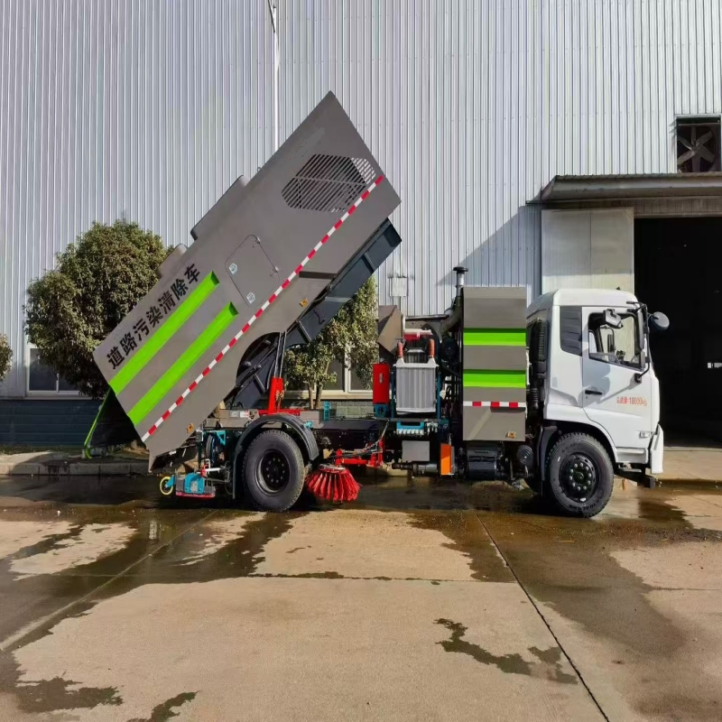 5, 000 Liters Cleaning Truck Vacuum Road Sweeper Truck Sweeping Truck Road Sweeping Truck Vacuum Cleaner Truck Sweeper Washing Truck Street Washing Truck