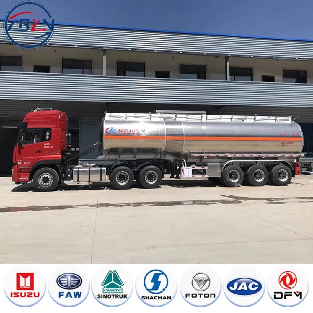 Fuel Tanker 40000/45000/50000L Oil Tank Truck Fuel Tanker Semi Trailer Aluminum Petrol Tanker Water /Milk/Edible Oil /Chemical Liquids Tank Truck Manufacturer