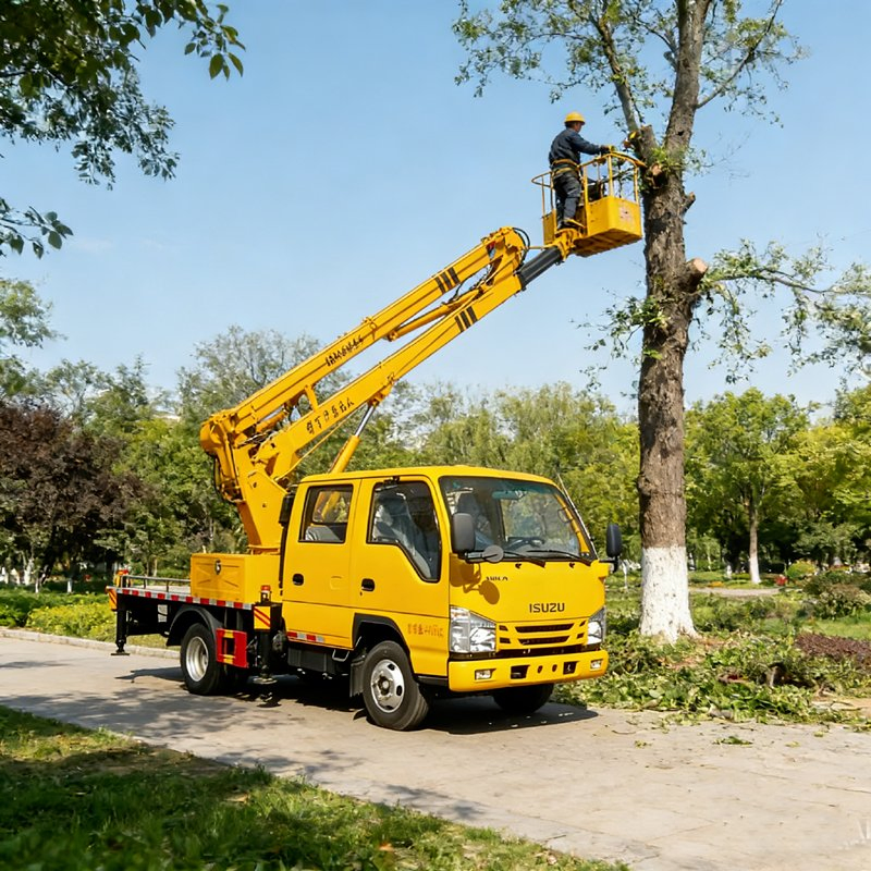 Best-Selling I-Suzu Aerial Work Truck with 33m Platform Diesel Manual Transmission Manufacturer Low Price New Condition