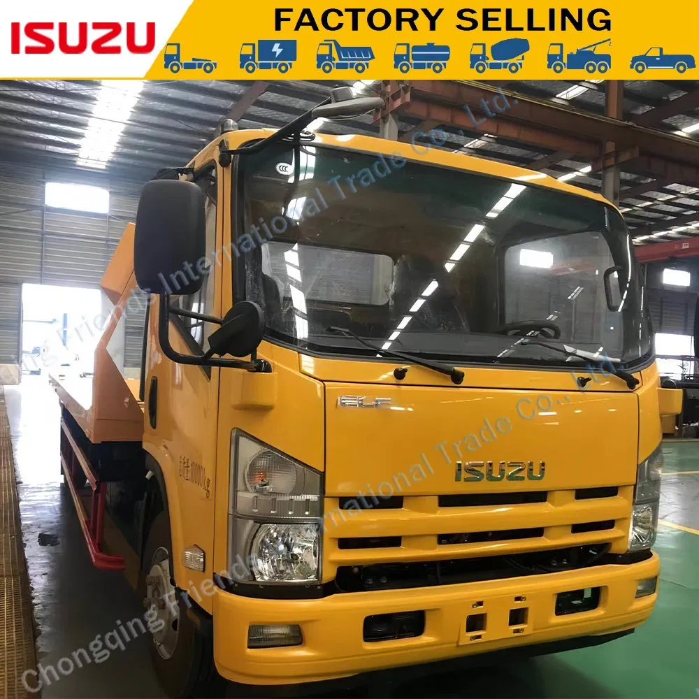 Dongfeng Isuzu 4*4 Flatbad Truck Tow Truck 4, 5ton Street Wrecker Tow Truck Tilt Tray Towing Tilt Tray Tow Truck Rollback Truck Flatbed Truck Recovery Truck