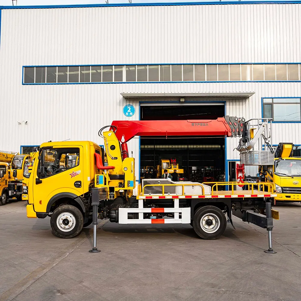 Hot Sale Dongfeng 6.3 Ton Multi-Functional Truck Crane Telescopic Straight Boom Mobile Crane for Export