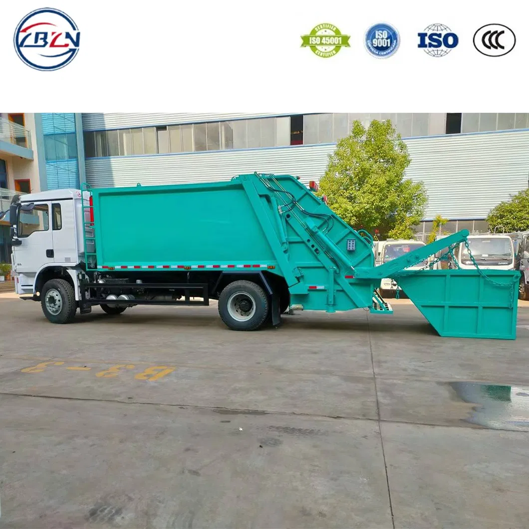 12-18cbm Shacman Waste Collection Compactor Lorry Compression Garbage Truck Swing Arm Rubbish/Trash Compact Vehicle Factory Direct Sales