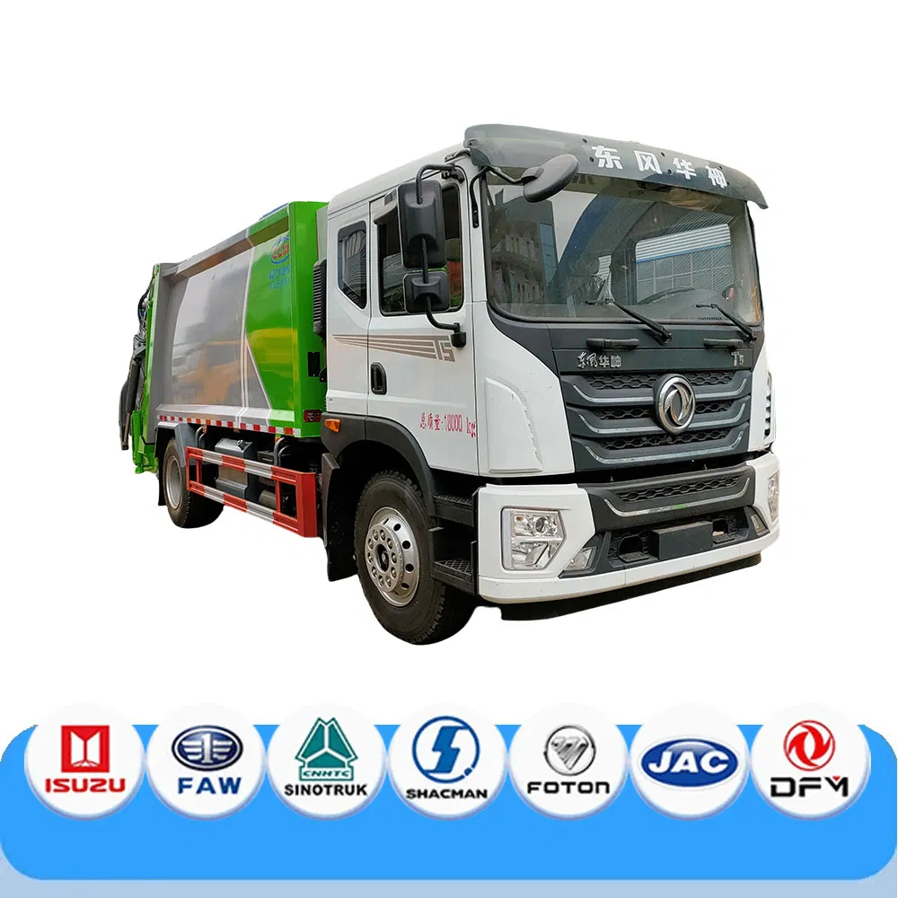 4*2 Drive 15 Tons of Garbage Compactor Garbage Bin Type Garbage Station Compression Garbage Truck