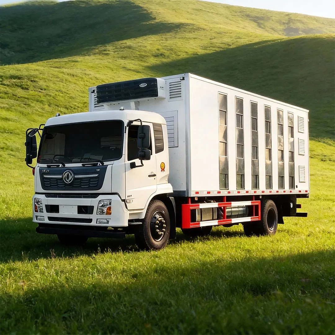 Multi Layer Double Deck 3 Three Floors Delivery Fresh Poultry Farm Livestock Breeding Special Day Old Chick Chicken Pig Cattle All Animal Transport Truck