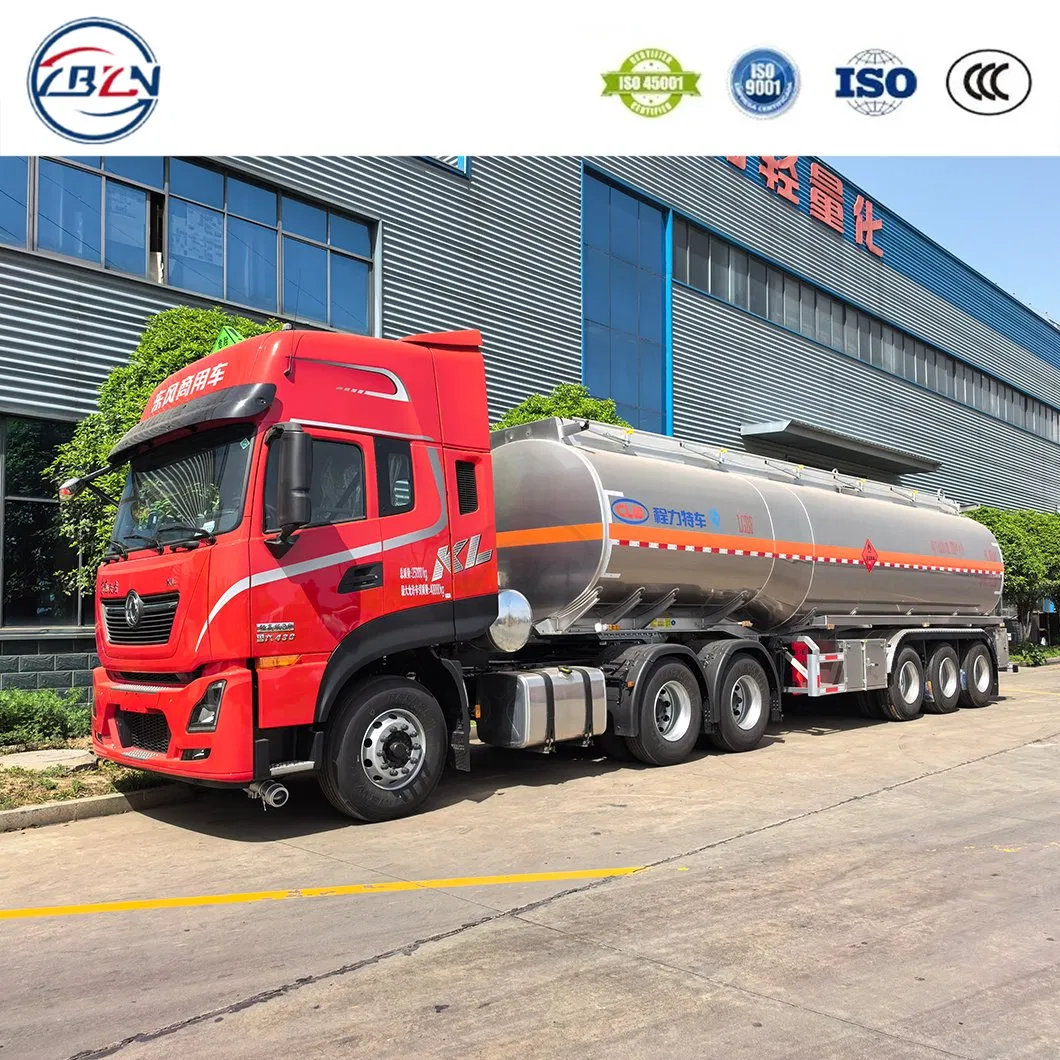 50cbm Aluminum Fuel Tank Trailer Light Weight for Long Distance Delivery Fuel Tank Truck Tanker Semi Trailer Oil Tanker Truck Factory Direct Sales
