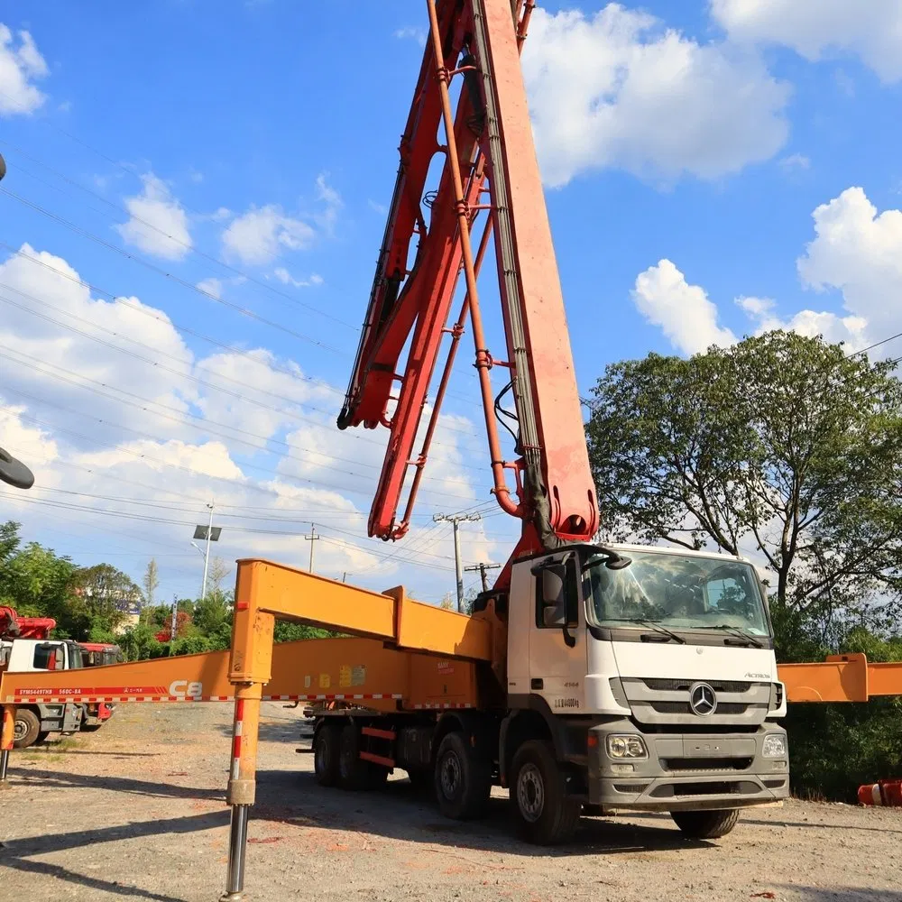Used Sanny Sym5449thb 560c-8A 56m Concrete Pump Truck with Benzi Chassis for Housing Construction