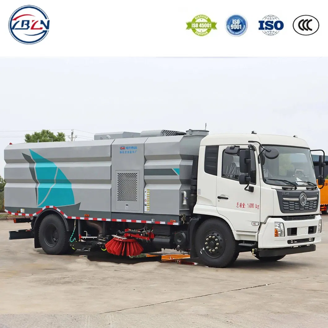 Dongfeng Tianjin 4X2 8tons Road Spraying Washing Sweeper Vacuum Cleaner Truck Cleaning Sweeping Truck Factory Direct Sales