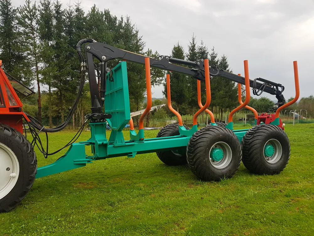 Timber Trailer with Crane