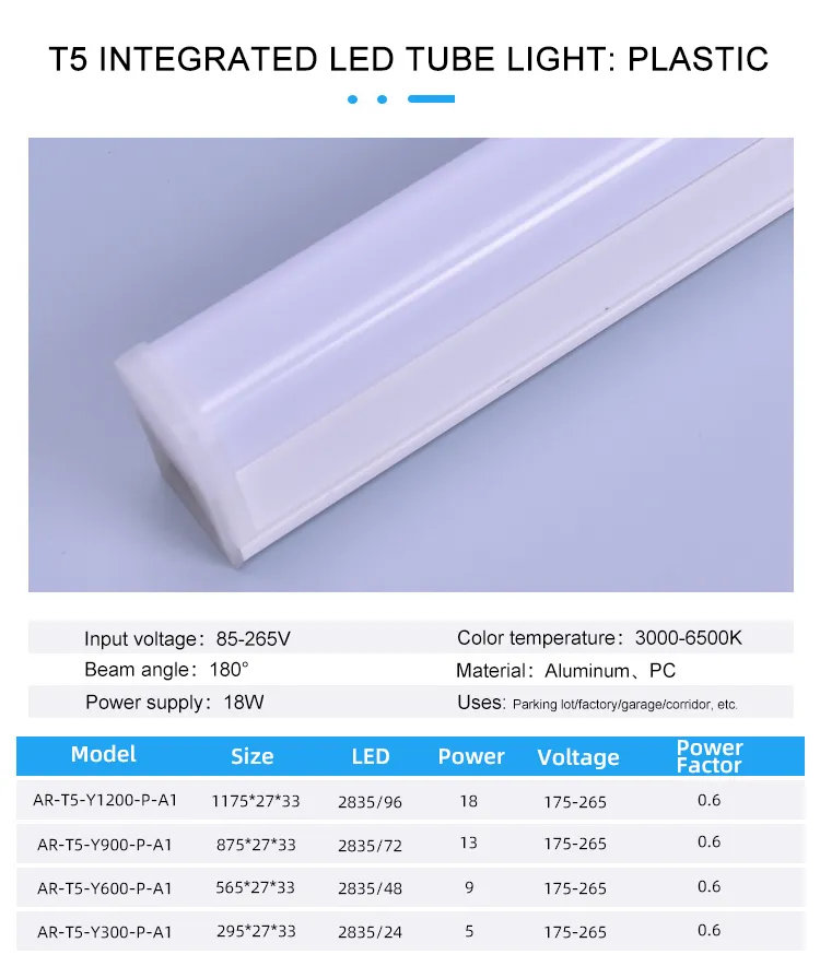 Energy-Saving 4FT T5 LED Tube Light