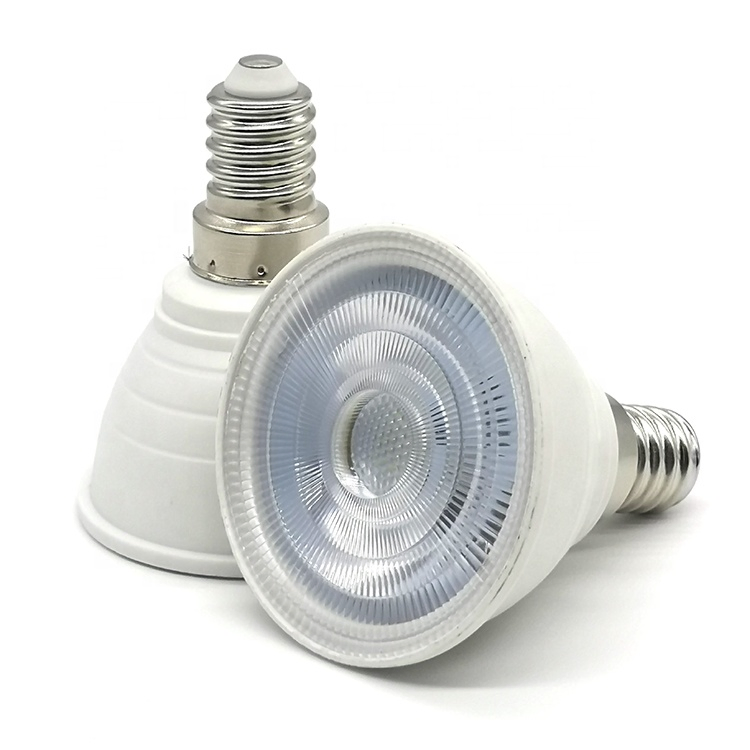 Factory Manufacturing 60mm PAR 38 Degrees 6500K 2700K E14 LED Spotlight Bulbs