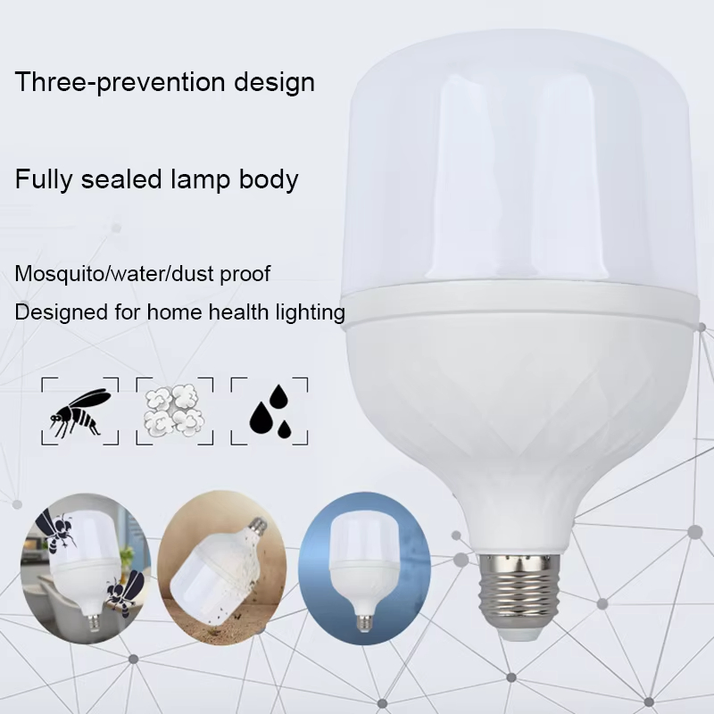 High Quality 220V/110V B22 E27 Base 20W 30W 50W 60W LED Lamp T Shape LED Bulb Light