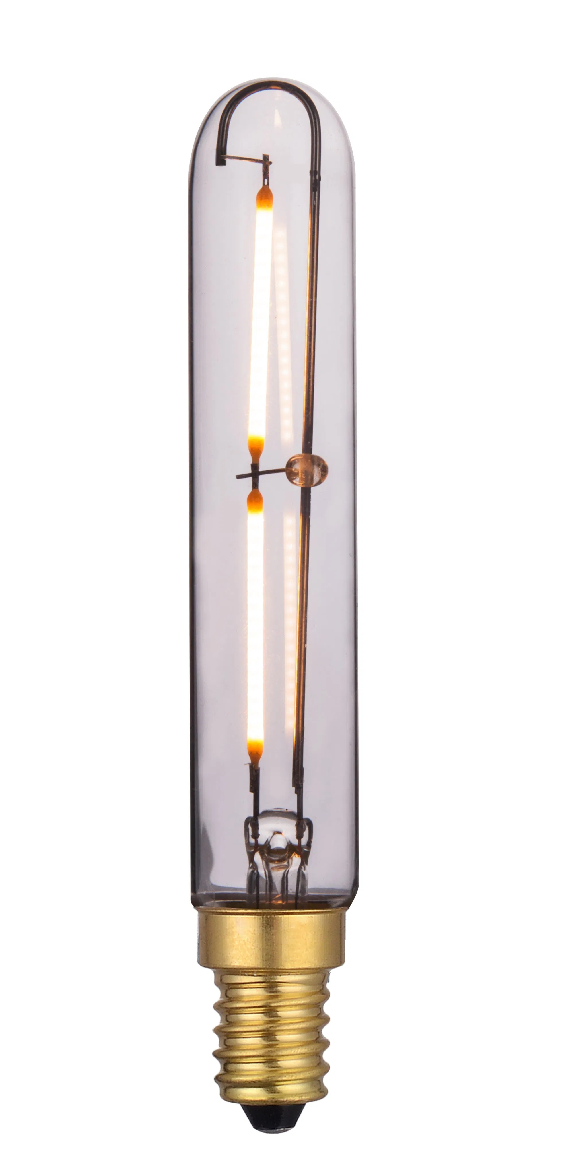 Clear Amber Golden spiral Straight Filament T20 Linear Tube Lines X Slash T-Bulb LED Filament Bulb with E27 E14