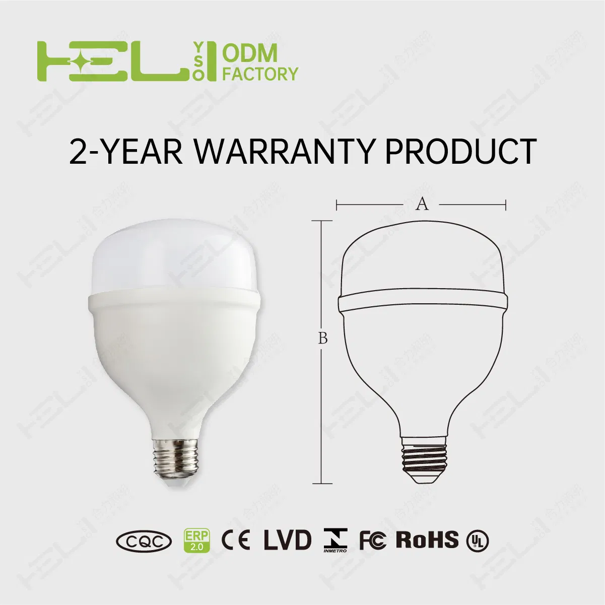 Portable Smart 30W 2700lm E27/E26/B22 Warm White LED Bulbs