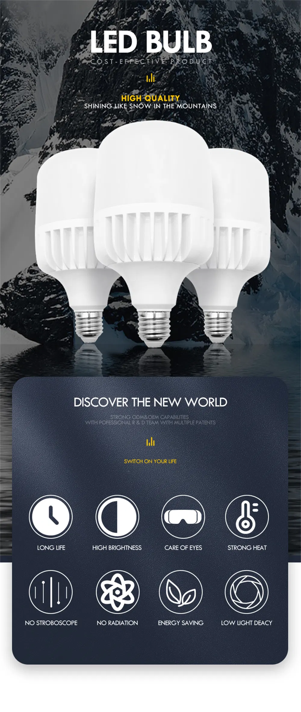 T Shape LED Bulb Application