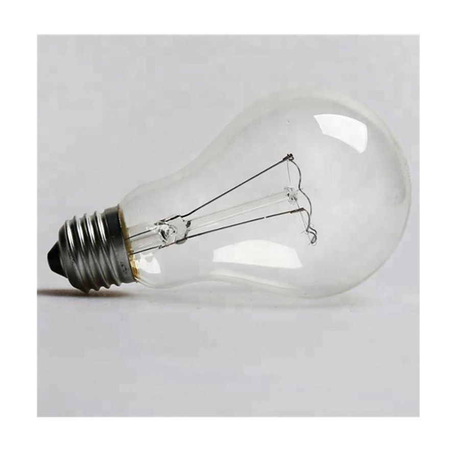 A60 Incandescent Bulbs Light Clear Glass 100W 240V