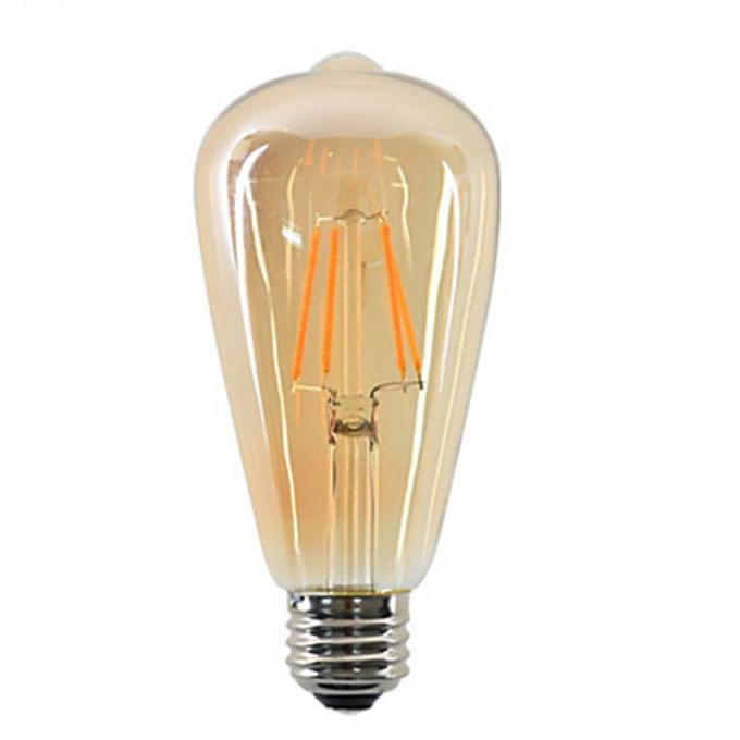 Hot Selling LED Filament Bulb 2700K Warm White, E27 Base, CRI 85+, Glass Style Great for Home, Bedroom, Office, Non-Dimmable