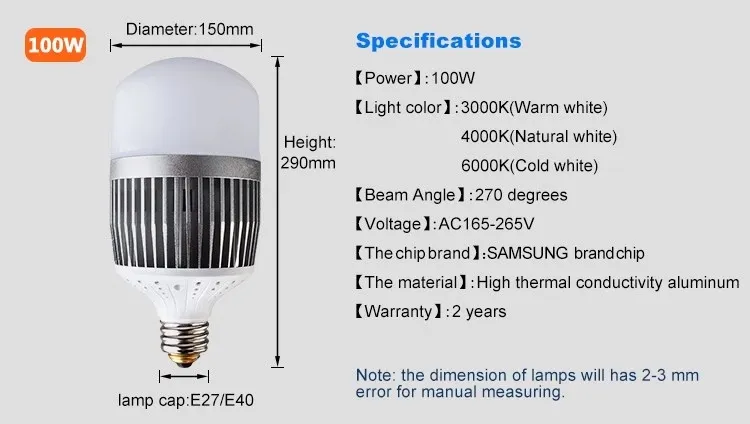 LED Bulb Specification