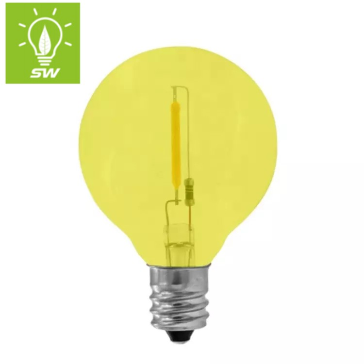 Emergy Saving Small Globe Decorative G45 E27 E14 B22 B15 Yellow Red Green Blue Orange White Colorful Holiday 2W 4W LED Antique Filament Lamp Lighting Bulb