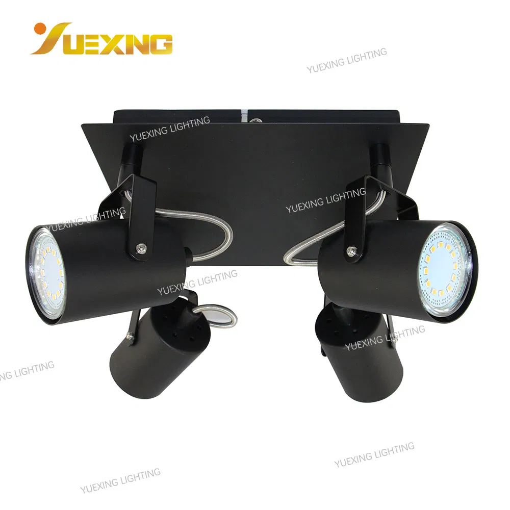 New Design Adjustable Light Spot Ceiling Light GU10 Black Round Home Halogen Bulb COB LED Spot Light