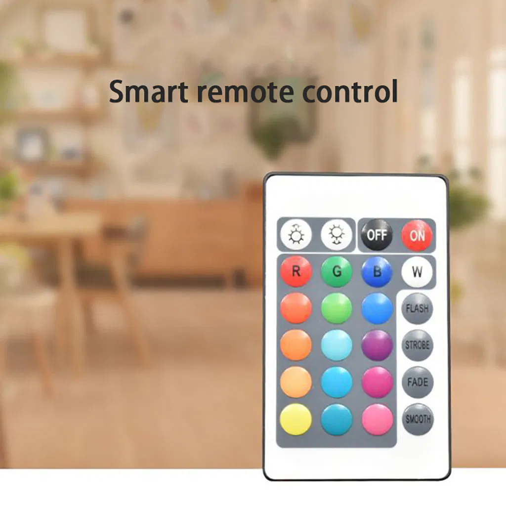 RGB Color Changing Light Bulbs with Remote, Dimmable 40 Watt Equivalent Warm White, E27 E26 B22 Screw Base for Home Décor, Bedroom, Stage, Party and More