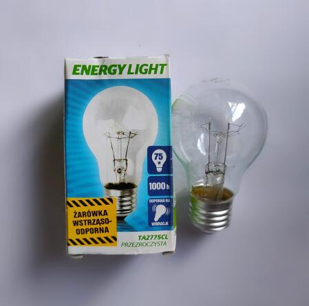 A55/A60 Globe Lighting B22 Clear Frosted Glass Incandescent Light Bulbs 110-130V