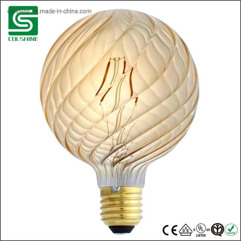 Industville Vintage LED Filament Bulb Small Globe Edison Screw Amber