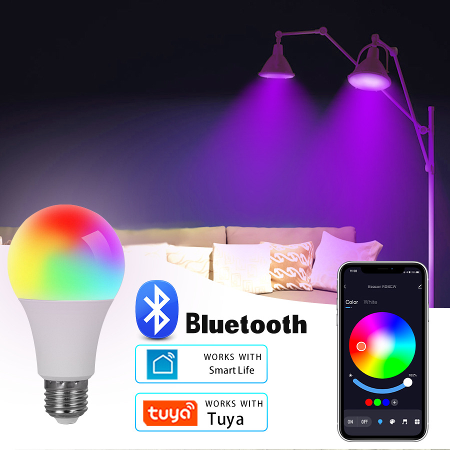 Best Price Dimming Color Adjustment Tuya Smart Bulb Bluetooth APP Control 9W LED Bulb Light