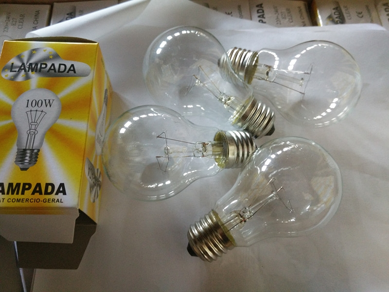 GLS Incandescent Light Bulb A55 A60 A70 Clear and Frosted 25 40 60 75 100W Single Filament CE