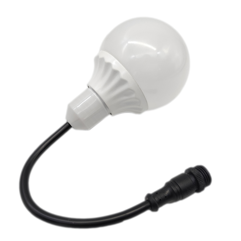 80mm 3D Waterproof Full Color RGB LED Bulb DMX512 Programmable Stage Lights