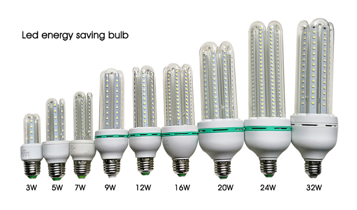 Low Price CFL 2u 3u Light Compact Fluorescent LED Energy Saving Bulb