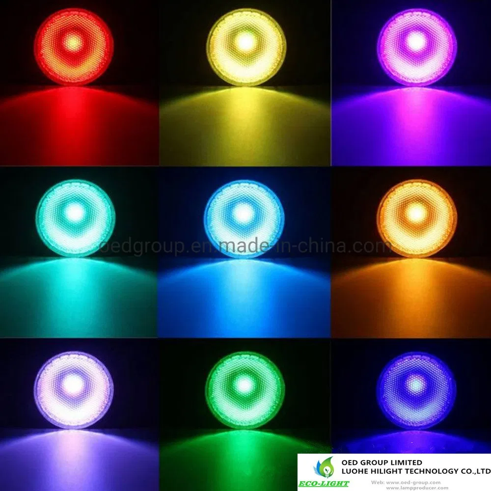 AC85-265V 120deg IP65 E27 Colors Changing RGB PAR38 LED Bulb