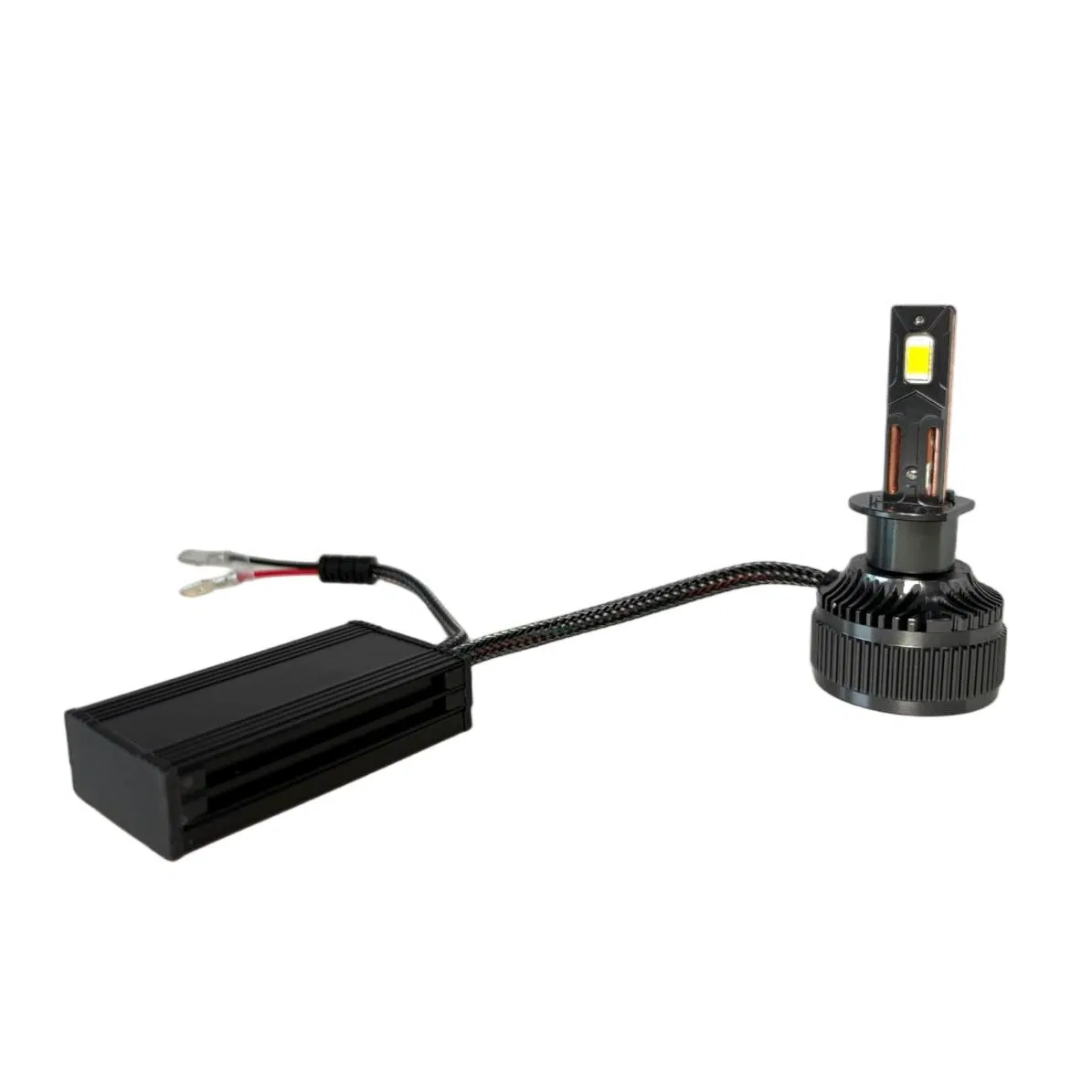 H1/H4/H7/H11 Car LED Bulbs with 82W, 6650lm, 6500K Cool White, 6063 Aluminum, Fan Design